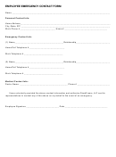 Employee Emergency Contact Form