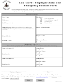 Maryland Judiciary Employee Data And Emergency Contact Form