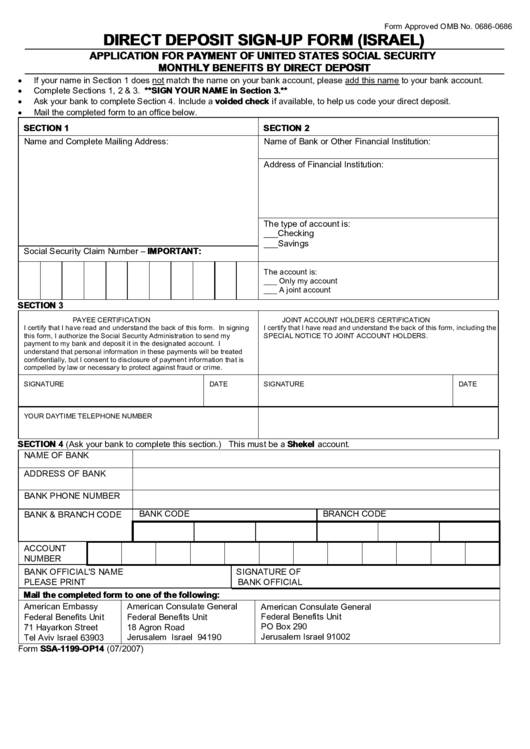 Direct Deposit Sign-Up Form Printable pdf