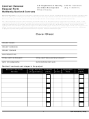 Contract Renewal Request Form - Multifamily Section 8 Contracts