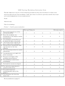 Nsdi Training/workshop Evaluation Form Printable pdf