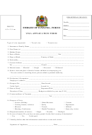 Tokyo Visa Application Form - Embassy Of Tanzania