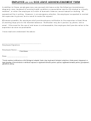 Employee (ab 1522) Sick Leave Acknowledgement Form