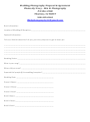 Fillable Wedding Photography Proposal & Agreement Printable pdf