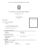 Application Form For Firearms User's Licence - St. Vincent And The Grenadines