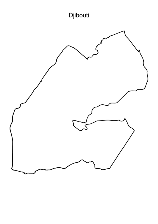 Djibouti Map Template Printable Pdf Download