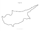 Cyprus Map Template