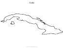 Cuba Map Template