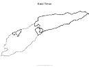 East Timor Map Template