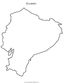 Ecuador Map Template