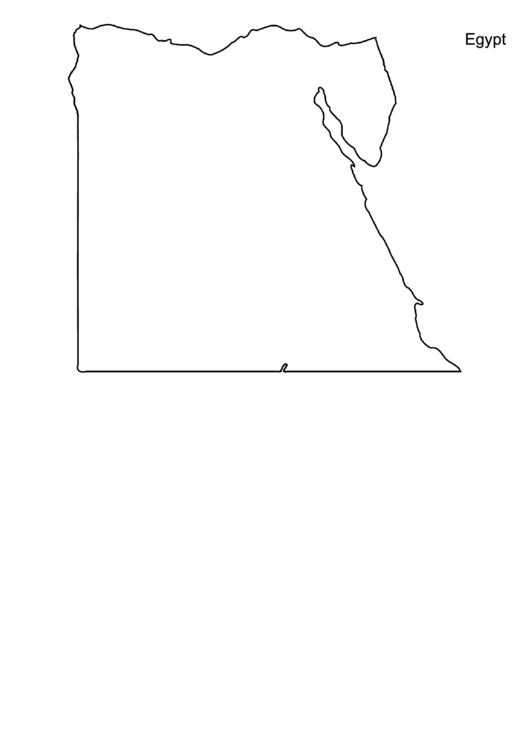 Egypt Map Template Printable pdf