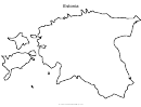 Estonia Map Template