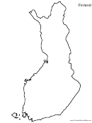 Finland Map Template