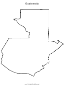 Guatemala Map Template