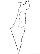 Israel Map Template