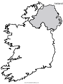 Ireland Map Template