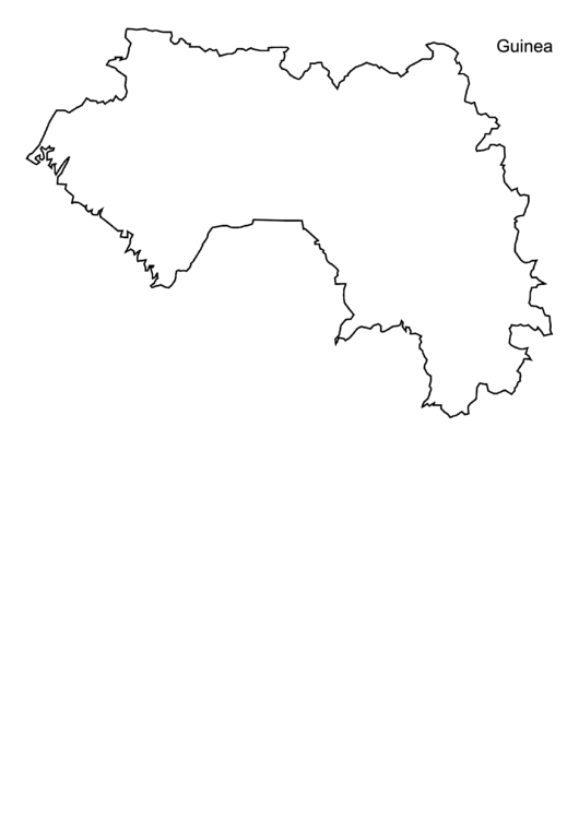 Guinea Map Template Printable pdf