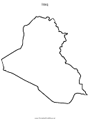Iraq Map Template