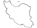 Iran Map Template