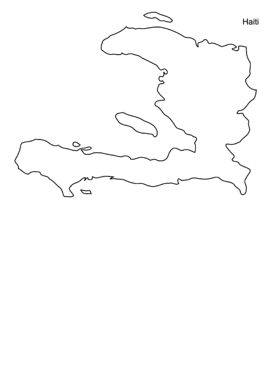 Haiti Map Template Printable pdf