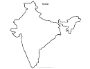 India Map Template