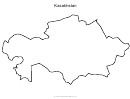 Kazakhstan Map Template