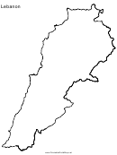 Lebanon Map Template