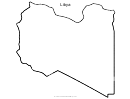 Libya Map Template