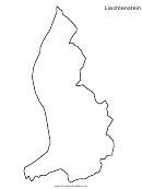 Liechtenstein Map Template