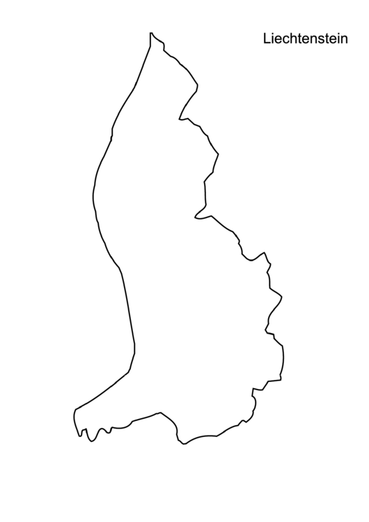 Liechtenstein Map Template Printable pdf