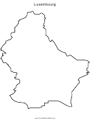 Luxembourg Map Template