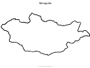 Mongolia Map Template