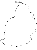 Mauritius Map Template