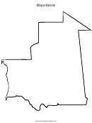 Mauritania Map Template