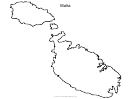 Malta Map Template