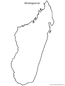 Madagascar Map Template
