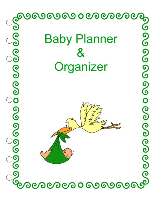 Baby Planner And Organizer Template Printable pdf