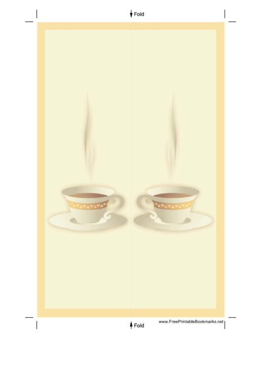 Cup Of Tea Bookmark Printable pdf