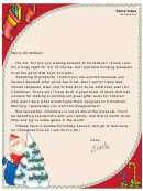 Santa Letter Template