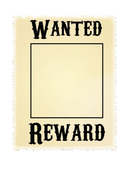 Wanted Poster Template Printable pdf