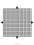 Four Quadrant Cartesian Grid Template