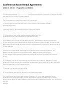 Sample Conference Room Rental Agreement Template