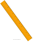 Ruler With Centimeters