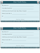 Letter To Tooth Fairy Template