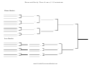 Pinewood Derby Double Elimination Bracket Template - Three Lanes
