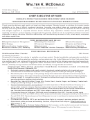 Executive Resume Template Printable pdf