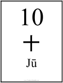 Number Chart Japanese 10
