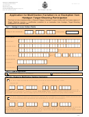 Vp Form 1311 - Application For Modification (variation) To Or Exemption From Handgun Target Shooting Participation