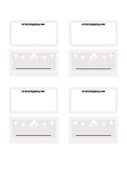 Wedding Place Card-doves