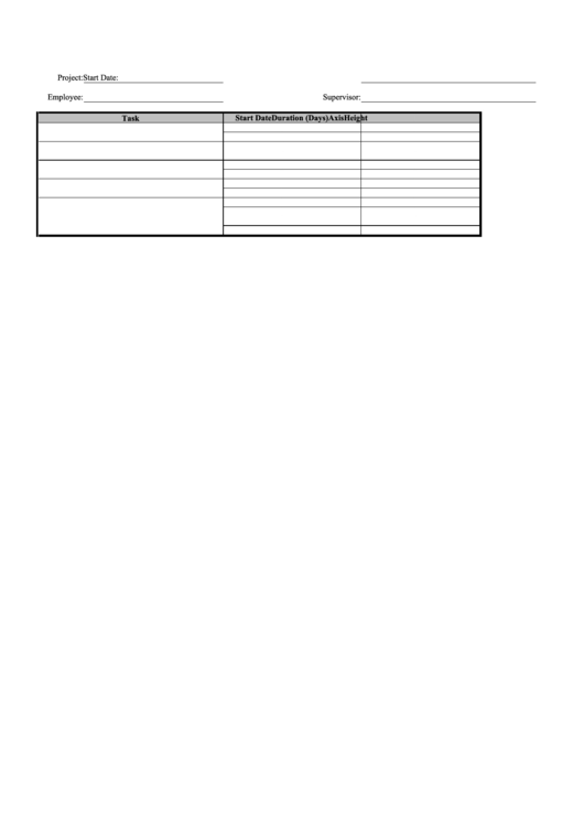 Timesheet With Ideals And Duration Printable pdf